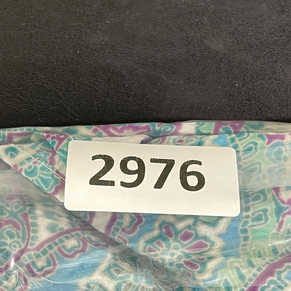 Allison Daley Button Up Shirt Women 18W White Paisley 3/4 Sleeve Seersucker - Picture 10 of 10